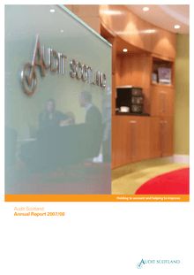 Audit Scotland Annual Report 2007 08