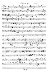Partition violoncelle, quintette pour flûte et cordes, Op.66, E♭ major