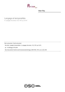Langage et temporalités - article ; n°32 ; vol.8, pg 53-78