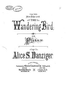 Partition complète, pour Wandering Bird, G major, Danziger, Alice