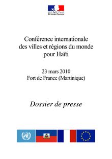 Conférence de Fort de France - Dossier de presse