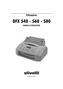 Notice Téléphone et Fax Olivetti  OFX 540