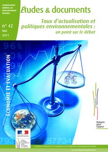 Taux d actualisation et politiques environnementales : un point sur les débats.