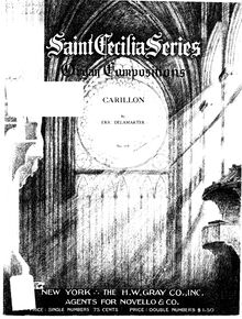Partition complète, Carillon, G major, De Lamarter, Eric