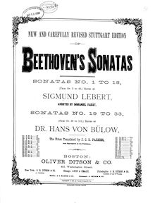Partition complète, Piano Sonata No.25, Cuckoo or Sonatina, G major par Ludwig van Beethoven