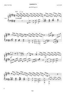 Partition , Presto, Sonate pour Piano No.8, Op.112, Plante, Cyril