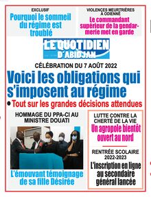 Le Quotidien d’Abidjan n°4168 - du mercredi 27 juillet 2022