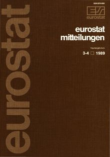 Eurostat mitteilungen. Vierteljährlich 3-4/1989