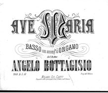 Partition complète, Ave Maria, per Basso con accompagnamento di Organo