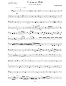 Partition Basses, Symphony No.7  Requiem , C minor, Rondeau, Michel par Michel Rondeau