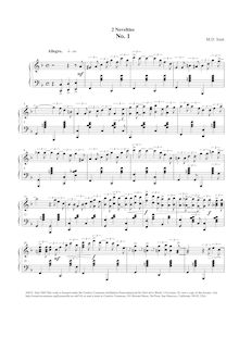 Partition complète, 2 Novelties No.1, Op.3 No.11, Smit, Maarten