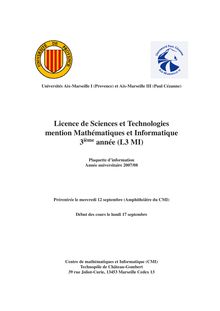 Licence de Sciences et Technologies mention Mathématiques et ...