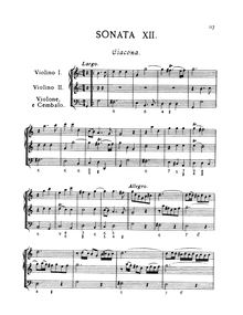 Partition Sonata No.12, Trio sonates Op.2, Corelli, Arcangelo
