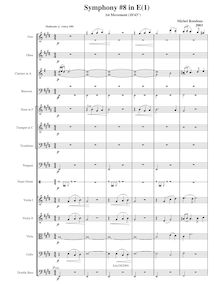 Partition , Moderato, Symphony No.8, E major, Rondeau, Michel
