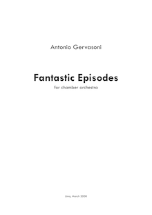 Partition complète, Fantastic Episodes, Gervasoni, Antonio
