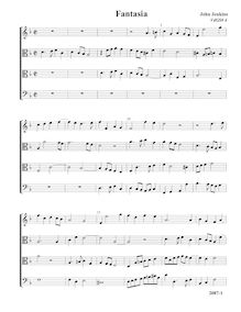 Partition Fantasia VdGS No.4 - partition complète (Tr T T B), fantaisies pour 4 violes de gambe et orgue