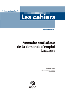 Annuaire statistique de la demande d emploi - Données de 2001 à 2005