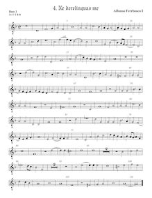 Partition viole de basse 1, octave aigu clef, Motets, Ferrabosco Sr., Alfonso