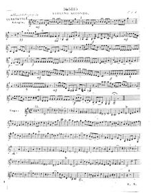 Partition violon 2 (avec alternate pour viole de gambe 1 [viole de gambe]), 6 corde quatuors