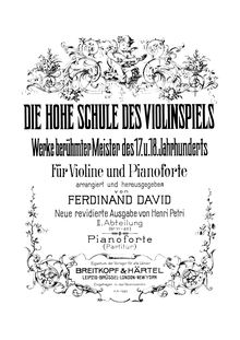 Partition complète, violon Sonata en A major, HWV 361, A major, Handel, George Frideric