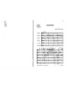 Partition , Moderato, corde Sextet en G minor, G minor, Miles, Percy Hilder