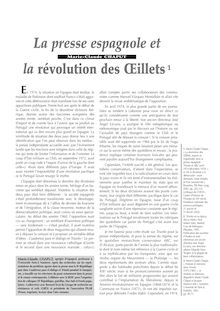 La presse espagnole et la révolution des Œillets - article ; n°1 ; vol.80, pg 39-47
