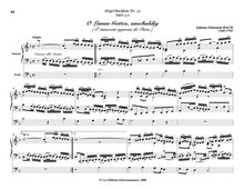 Partition O Lamm Gottes, unschuldig, BWV 618, Das Orgel-Büchlein par Johann Sebastian Bach