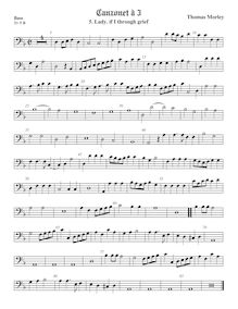 Partition viole de basse, chansonnettes, ou Little Short chansons to Three Voyces
