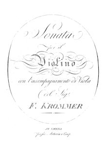 Partition violon et viole de gambe parties, Sonata pour violon et viole de gambe, Op.27