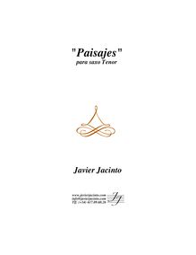Partition Saxophone score, Paisajes, Jacinto, Javier