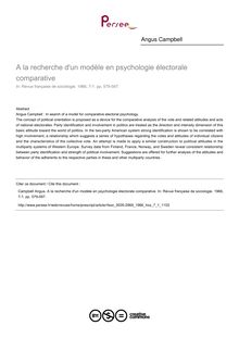 A la recherche d un modèle en psychologie électorale comparative - article ; n°1 ; vol.7, pg 579-597