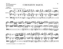 Partition complète, Coronation March, Коронационный марш ; Festival March ; Marche solonelle par Pyotr Tchaikovsky
