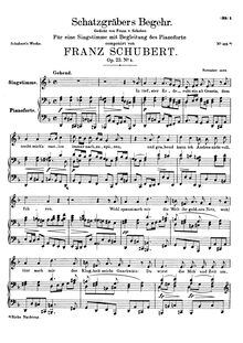 Partition 1st version (published as Op.23 No.4), Schatzgräbers Begehr