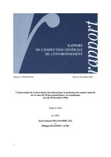 L intervention du Conservatoire du Littoral pour la protection des espaces naturels sur la zone des 50 pas géométriques, en Guadeloupe (Loi du 30 décembre 1996)