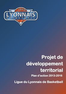 Plan de Développement territorial - Ligue Régionale du Lyonnais de BasketBall