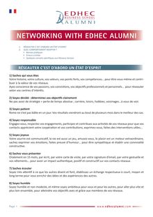 guide Networking With EDHEC Alumni