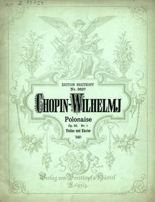Partition violon et partition de piano, Polonaises, Chopin, Frédéric