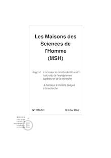 Les Maisons des Sciences de l Homme (MSH)