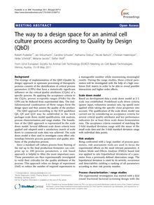 The way to a design space for an animal cell culture process according to Quality by Design (QbD)