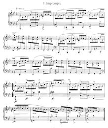 Partition complète, 6 Piano pièces, 6 Klavírních skladeb, Dvořák, Antonín