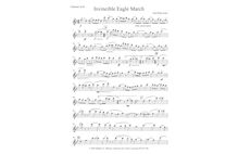 Partition Piccolo clarinette (E?), pour Invincible Eagle, D major/G major