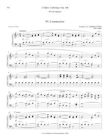 Partition 9, Communion (F major) - 9, Prélude (D minor), L’Office Catholique, Op.148
