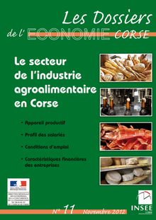 Le secteur de l industrie agroalimentaire en Corse
