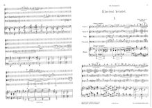 Partition complète et parties, Klavierquintett Op.8, Suk, Josef