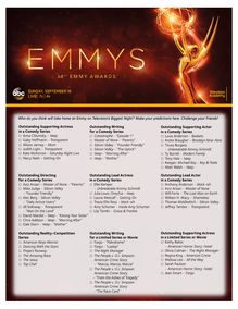 Pronostic Emmy Awards 2016