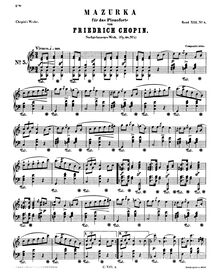 Partition complète, Mazurkas, Op.68 (Posthumous), Chopin, Frédéric
