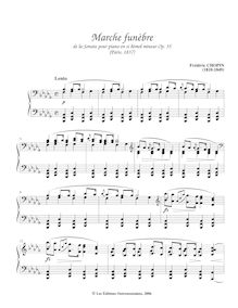 Partition complète, Piano Sonata No.2, B♭ minor, Chopin, Frédéric par Frédéric Chopin