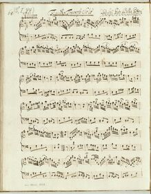 Partition complète, flûte Sonata en G major, G, Patoni, Giovanni Battista
