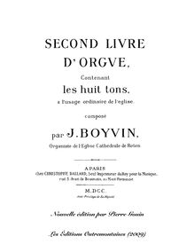 Partition , Prélude Grave, Oeuvres complètes d orgue, Boyvin, Jacques