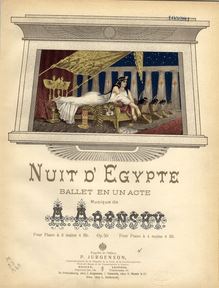 Partition couverture couleur, Egyptian nuit (ballet), Эгипецкие ночи (балет)